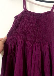 maroon Pink Maxi Dress