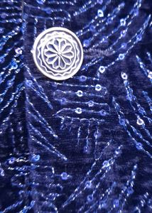 Boys Blue Sequin Blazer