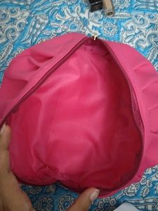 Chic Pink Makeup Pouch