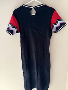 Chevron Knit Bodycon Mini Dress