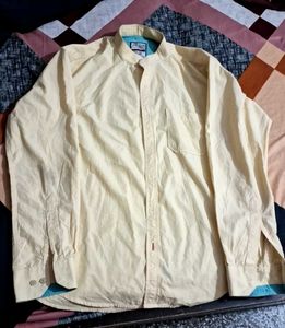 Men's Yellow Casual Shirt