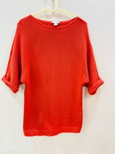 H&M Orange Dolman Sleeve Knit Top