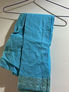 Teal Kurta 4 piece set with Sequins