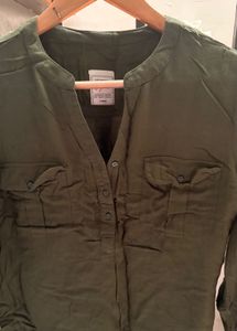 Olive Green Long Sleeve Shirt