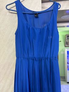 Blue High-Low Dress