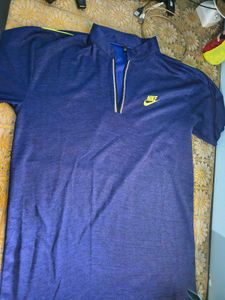 Nike Men's Blue Pullover T-Shirt