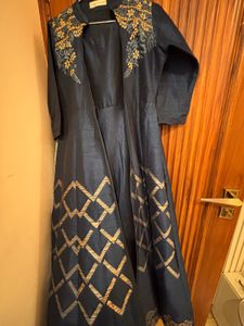 Elegant Blue Ethnic Gown