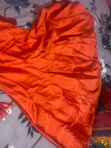 Elegant Orange Ethnic Gown