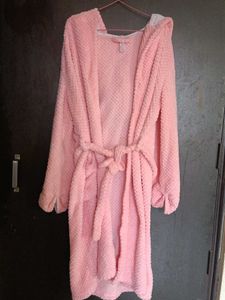 Soft Pink Plush Robe