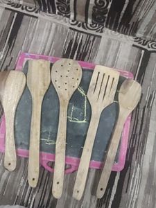 Wooden Kitchen Utensil Set