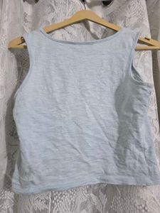 🦭Light Blue Shell Graphic Tank Top🦭