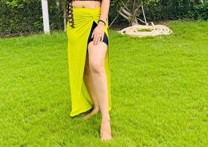 Black Halter Neck Blouse with skirt