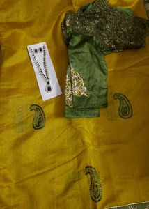 Fancy Saree with designer Blouse