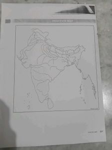 13 Indian Map Practice Sheets For Geography