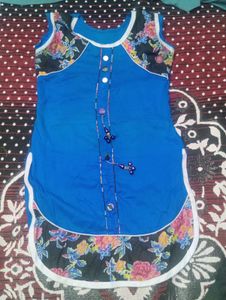 blue 💙 cotton kurti