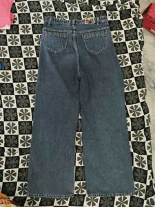 Salee!!!Ribbed Grey Baggy Y2k Jeans