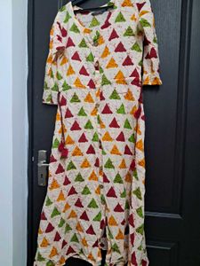 Triangle Print Midi Dress