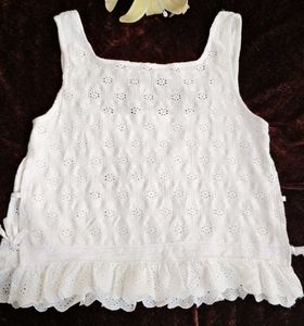 Zara Girls White Summer Top