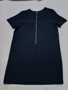 Forever 21 Navy Blue Short Sleeve Shift Dress
