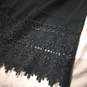 Elegant Black Front Open Abaya