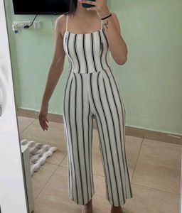 Striped Jumpsuit for Women