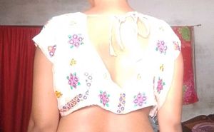 Embroidered Crop Blouse