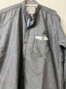 Grey denim shirt