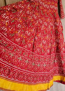 New Like Ikkat Print Floor Length Gown