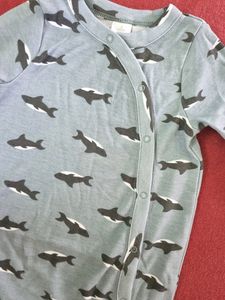 Grey Shark Rompers