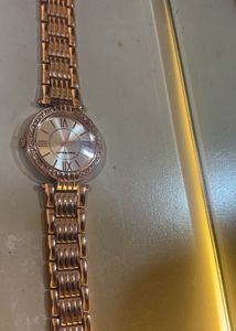 Elegant Rose Gold Crystal Watch
