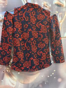 Stylish Floral Print Kurta Top