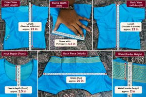Bright Blue Ethnic Blouse