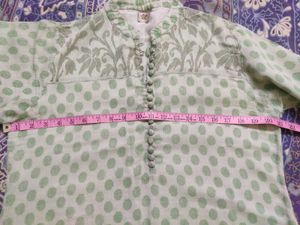 Green Cotton Kurta