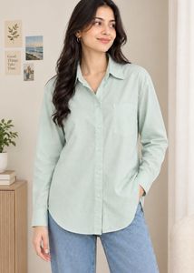 Light Green Button-Up Shirt