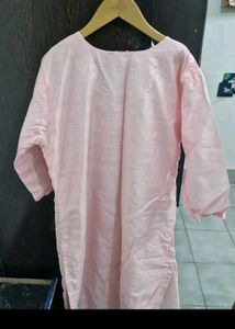 Elegant Pink Chikankari Kurta