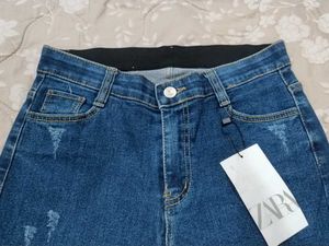 Blue Distressed Jeans