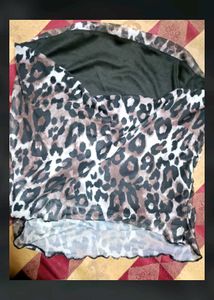 Leopard print tubeTop
