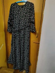 New Chic Floral Print Midi Dress