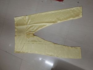 2 Churidar Pants (Shiny Red &amp; Lemon yellow)