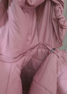 Pink Puffer Jacket with Hood