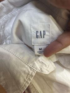 Gap White Button-Up Shirt