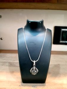 Hanuman Ji Chain Pandent Pure Silver 925