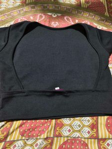 Classic Black Cropped Top