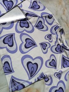 heart printed top