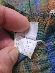 Vintage Plaid Short Sleeve Shirt