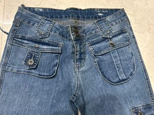 Vintage Bootcut Cargo Jeans