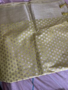 Elegant Yellow Banarasi Silk Saree