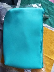 Pilgrim Teal Pouch with "With Love"