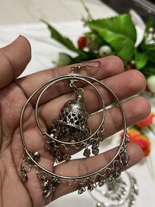Oxidised Jhumka