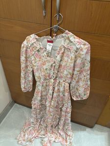 Floral Tiered Ruffle Dress